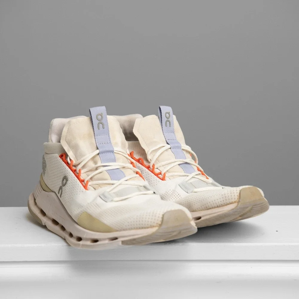 On CloudNova W9/M7.5 White Shoes GorpCore Athleisure Sneakers Minimalist